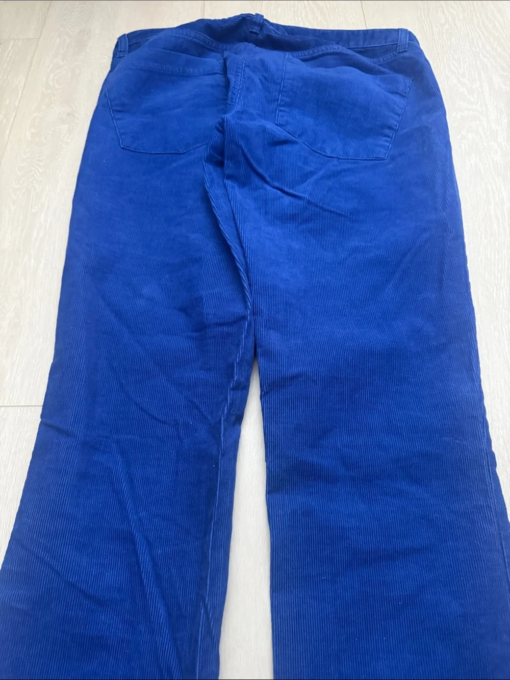 J. Crew Royal Blue Straight-Leg Corduroy Pants 28R